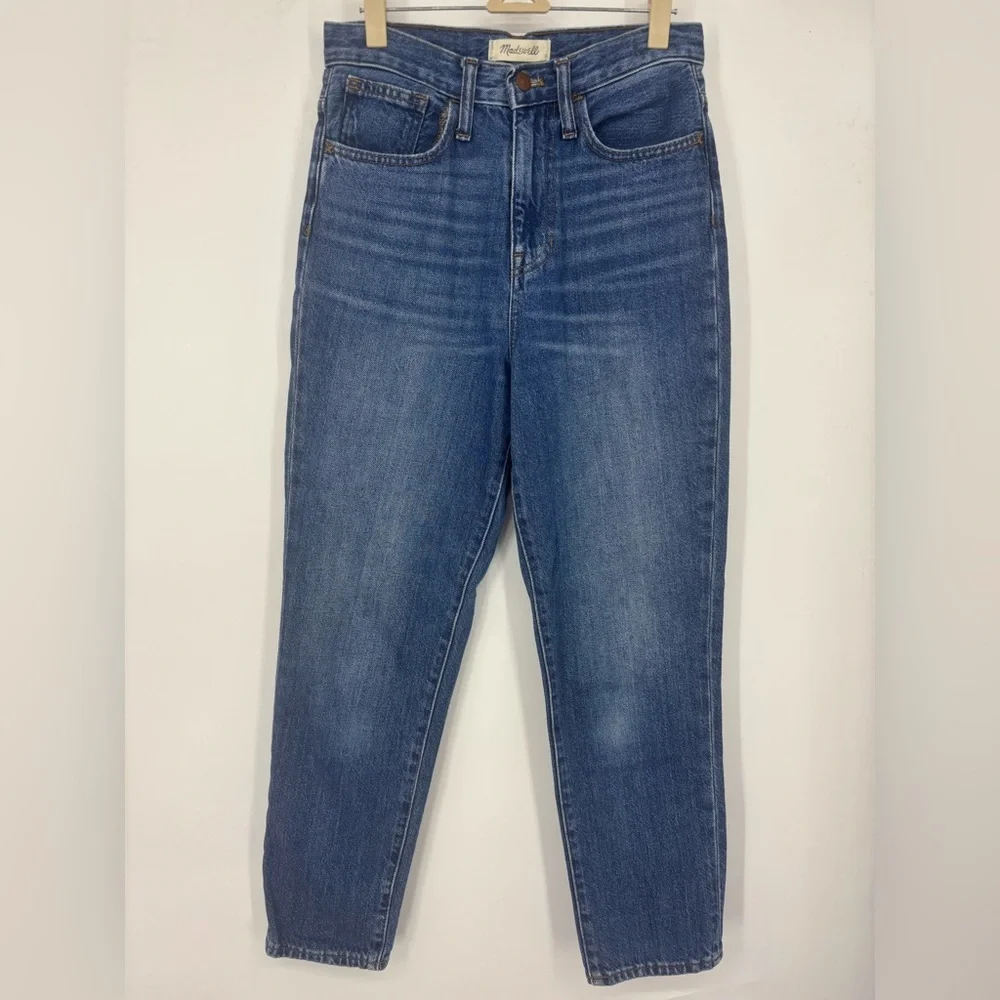 NWOT‎ Madewell The Momjean in Stratfield Wash Blue 25